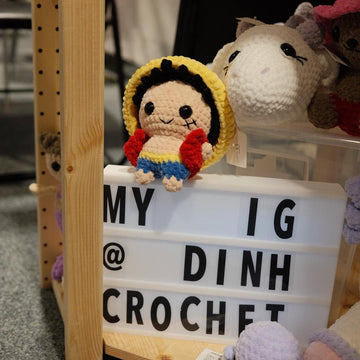 Cute Straw Hat Boy Plush in the Train
